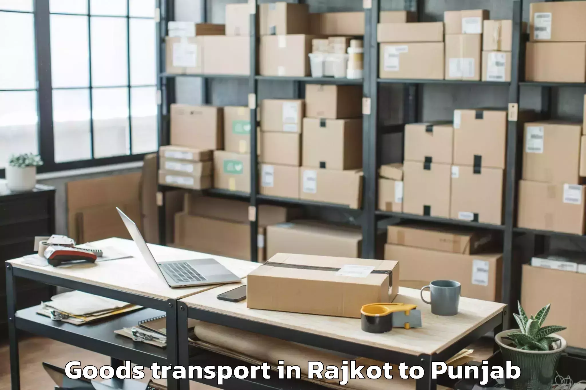 Rajkot to Adampur Jalandhar Goods Transport Booking